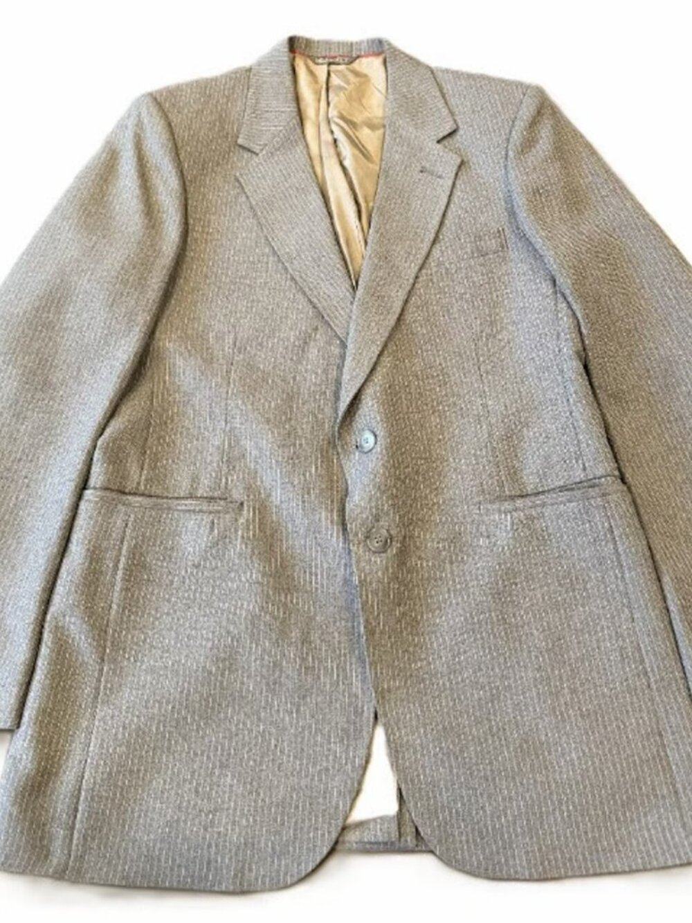 Levi's Vintage Men’s Gray & White Striped Business Class Suit Jacket Size 40L